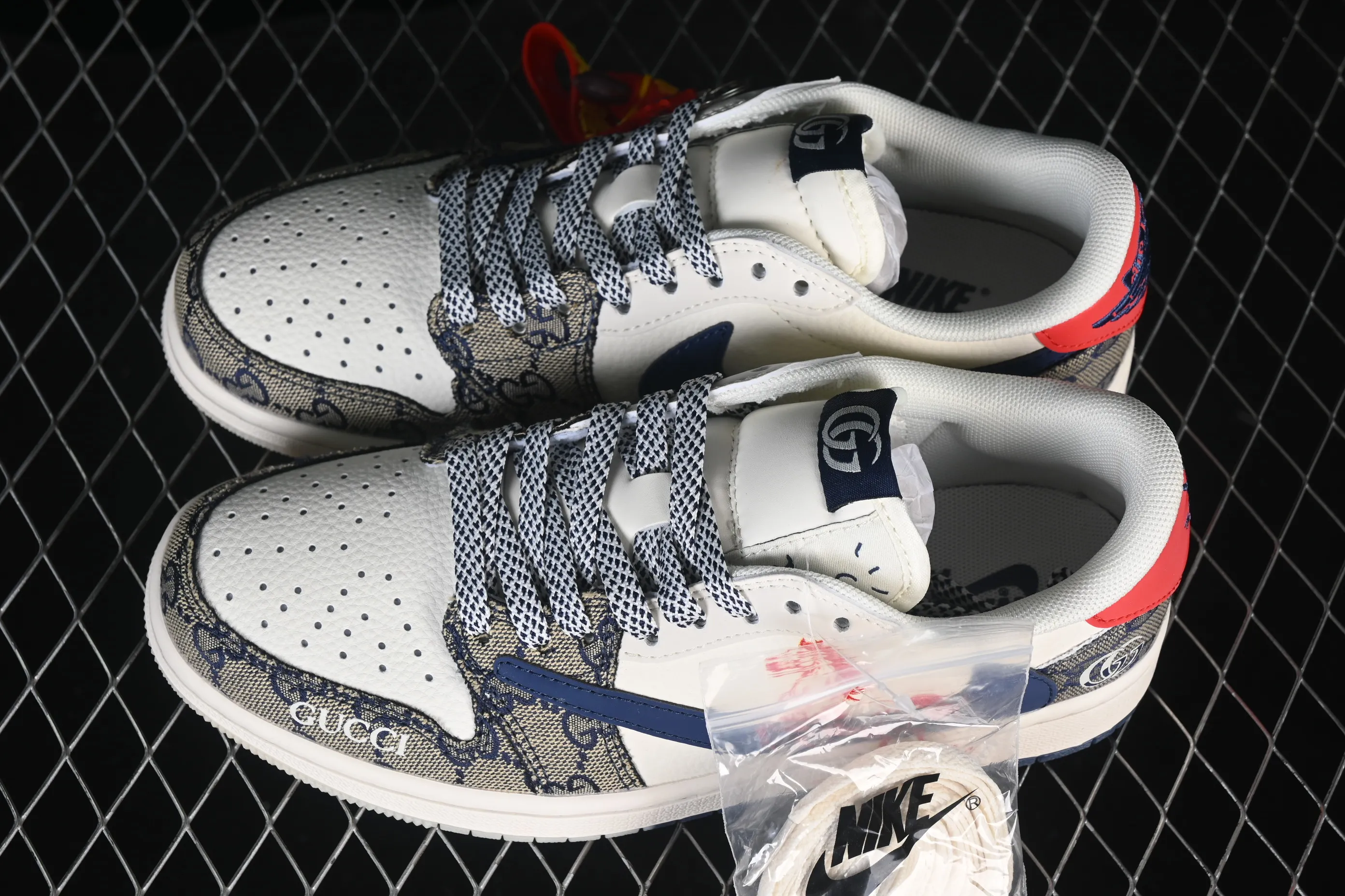 All categories Air Jordan Jordan series basketball shoes Air Jordan 1 Low High-end customized low-top sneakers Air Jordan 1 Low AJ1 Joe 1 Year of the Horse joint high-end customized low-top retro basketball shoes FF2026-118